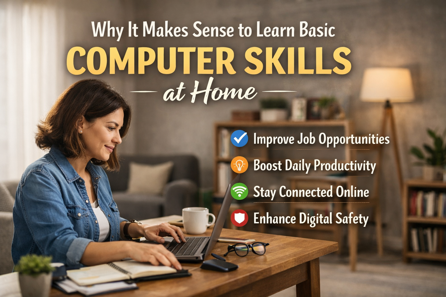 Learn Basic Computer Skills at Home – Free Guide for Beginners